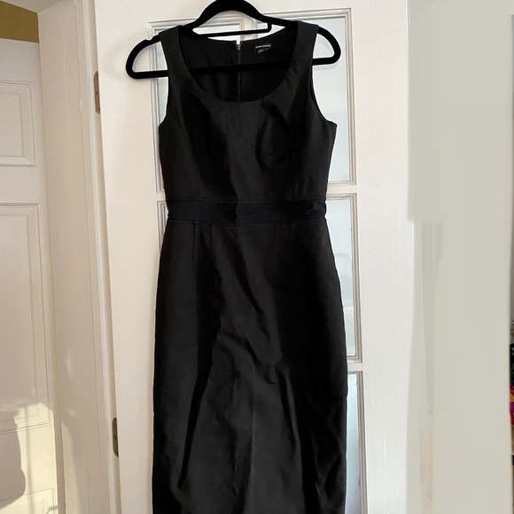 Club Monaco - Amber Executive Black Sheath Office Dress Size 2 - Picture 1 of 8